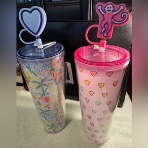 Roller rabbit x target Lot of 2 tumblers